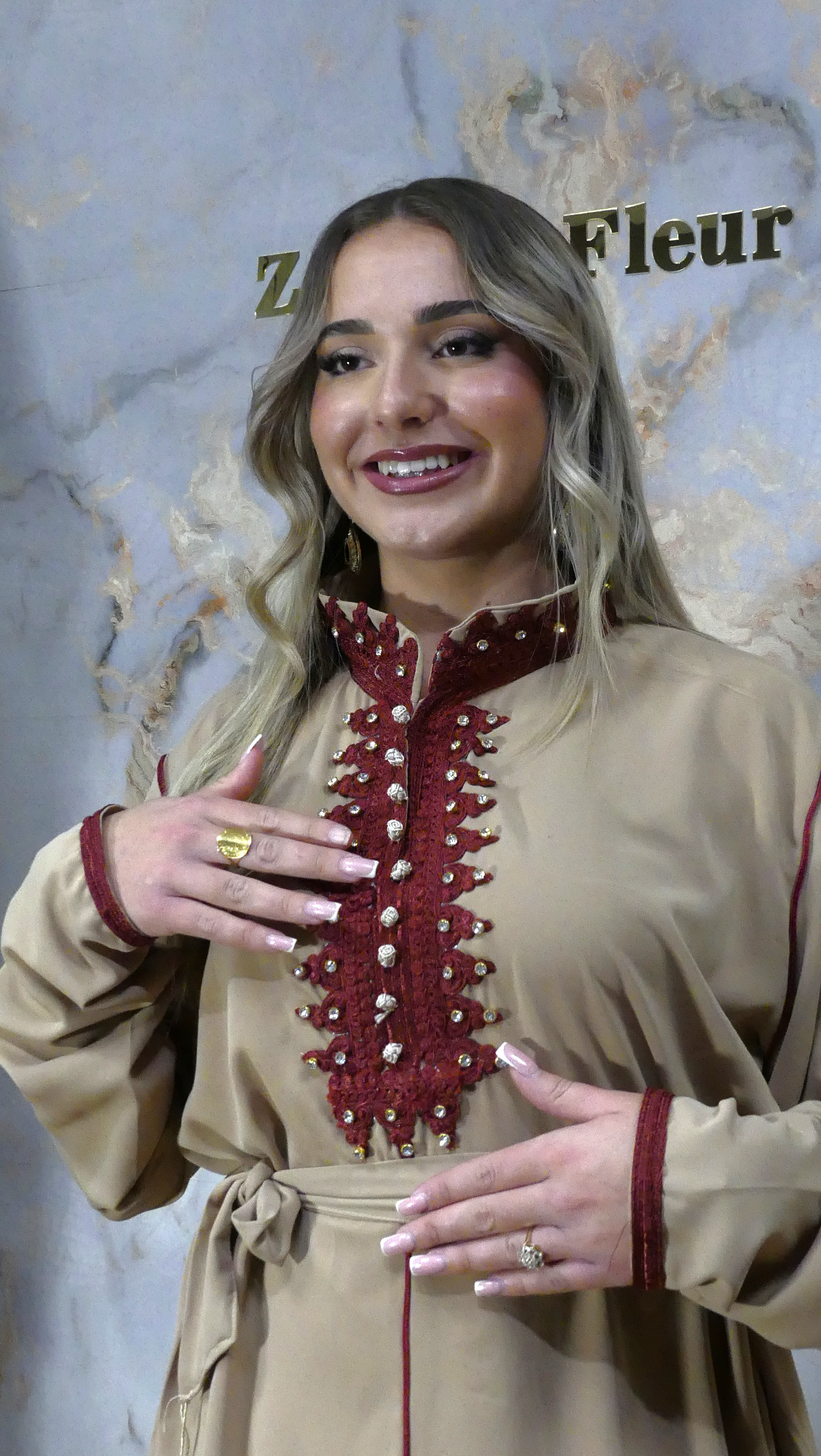 Ensemble Jabador - beige rouge